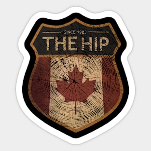 The tragically hip EST 1984 Retro 80s Sticker